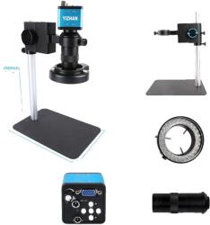 Digitális videó mikroszkóp, 130x zoom, állítható LED -es világítás, VGA készlet