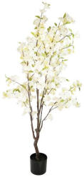 Selyemvirág cseresznyefa cserepes fehér 170 cm