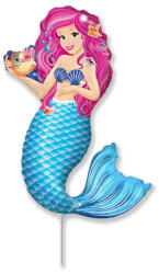  Fólia lufi, miniforma, sellő kagylóval, 38 cm