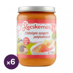 Kecskeméti zöldséges spagetti pulykahússal, 6 hó+ (6x190 g) (KK1034)