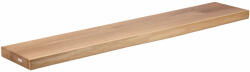  Masszív Tölgyfapolc, Egyenes Szélek 120x22x4 cm