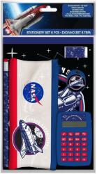 Pulio Luna: 6db-os NASA írószer szett tolltartóval, számológéppel és írószerekkel (5205698608254) (5205698608254)