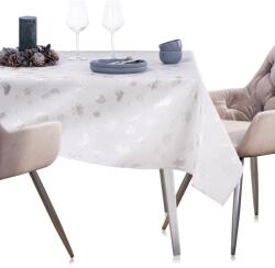 AmeliaHome Asztalterítő CHRISTMAS STORY fehér nyomott motívum ünnepi 140x260 ameliahome