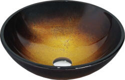 Mexen Mira Üveg Mosdó - Arany - 42x42 cm (5907709159174)