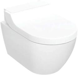 Geberit AquaClean - Elektronikus bidé Tuma Comfort kerámiával, fali, TurboFlush, SoftClosing, KeraTect, üveg/fehér 146.290. SI. 1 (146.290.SI.1)