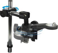  Mikroszkóp tartó, fém konstrukció, 300 mm, 30 mm és 50 mm között állítható magasság, 50 mm, 5 kg