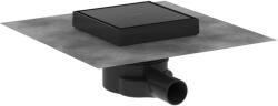 Hansgrohe RainDrain Point - Padlólefolyó, 15x15 cm, fekete szőnyegpadló 56249670 (56249670)