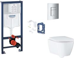 GROHE Rapid SL - Készlet fali beépítéshez, WC ülőke, SoftClose ülőke, Skate Cosmopolitan gombok és bedobható tabletta készlet, króm SANI11BB2139 (SANI11BB2139)