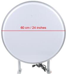  LED-es hirdetési fénydoboz, kétoldalas kijelző, vízálló kialakítás, FEHÉR, 15W