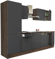 Leziter Yorki Konyhablokk - Tölgy/Antracit - 280 cm (L280YAN-PSZ)
