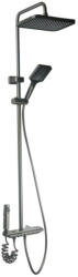 Zegor Grafit Multifunkciós Zuhanyrendszer Zongoragombos Panellel, Kerámiabetétes Csapteleppel, Esőztető Funkcióval - KEM16-A001MG