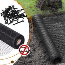 SPRINGOS Vakondháló 2x50m 270g/m2 - Fekete (AN0003)