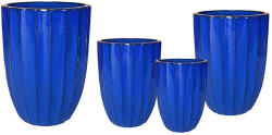  Noble Rib Vase kerámia váza szett királykék 30x39-55x73cm S4 (MC-130360)