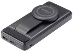 VOLTCRAFT Indukciós Powerbank 20000 mAh Qi, Power Delivery, Lítiumion, Fekete, Állapotjelző, VOLTCRAFT VC-WPB-20000