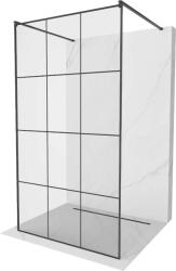 Mexen Kioto Walk-In Zuhanyfal - 110x200 cm - Fekete (5907709133228)