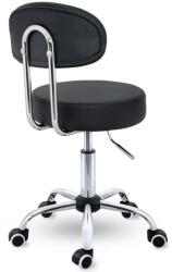  Háttámlás kozmetikai forgószék 8 féle színben - Praxi - Fehér (ABH010)