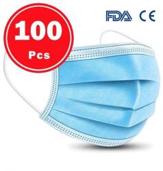  Orvosi Szájmaszk - 3 Rétegű - 100 db - Kék