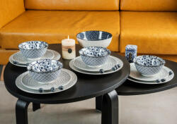 Nora's Design FLOWER OF PRINCESS 4 személyes, 17 részes modern design porcelán étkészlet Brand: Nora' s design