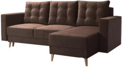 Tempo Kinyitható ülőgarnitúra, barna, jobbos, BLEKY ROH
