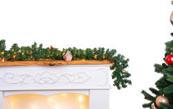 MagicHome MagicHome karácsonyi füzér, 50 LED, meleg fehér, 3x AA, 8 funkció, 2.7 m