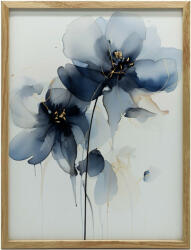  FALI PLAKÁT NAVY BLUE ELEGANCE Akvarell FA KERET 50x70 CM