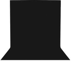  Fotózás háttere, muszlin pamut anyag, Chroma Key kompatibilis, 6000x3000, Fekete