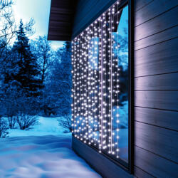 Somogyi Elektronic KAF400DWH Dot LED-es Fényfüggöny, 2x2 m, Hidegfehér