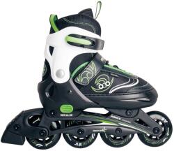 Muuwmi 426AU Állítható Egysoros görkorcsolya 33-36 méret - Fekete / Zöld (426AU) (426AU)