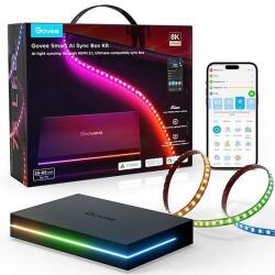 Govee AI szinkronizáló doboz 2 55-65 hüvelykes képernyőkhöz Max 8K 240HZ Matter APP + Wifi + Bluetooth vezérléssel (GOVH8604)