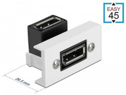 Delock Easy 45 DisplayPort modul 90 fokban hajlított, 22, 5 x 45 mm (81306) - dellaprint
