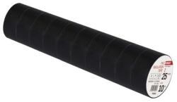 EMOS Szigetelőszalag 25mm/10méter fekete 10db / csomag