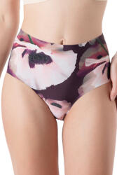 Julimex Chiloți fără cusătură Velvet Bloom Simple Maxi violet-maro, S