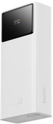 Baseus EnerFill FP41 30000mAh 22, 5W Powerbank Baseus Simple USB-A - USB-C 3A 30cm Kábellel - Fehér (E0027K01)
