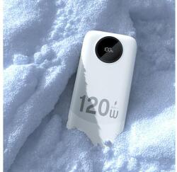 Dudao K13 10000mAh Powerbank beépített kábellel - Fehér (K13-White)