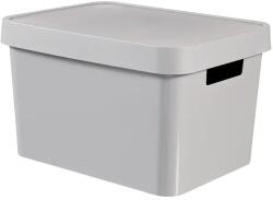 Keter Infinity műanyag tárolódoboz fedéllel, 17 l, szürke (50361)
