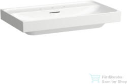 Laufen MEDA 80x46 cm-es falra/bútorra szerelhető mosdó 3 csaplyukkal LCC bevonattal, fehér H8101174001081 (H8101174001081)