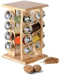 Perfect Home Orion Fűszertartó fa állvánnyal 16 db 123919 16716 (16716)