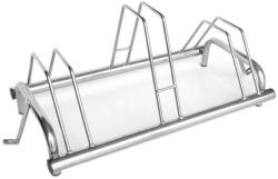 Monte Grappa földön álló kerékpártartó, 3 db kerékpárhoz, ezüst