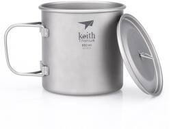Keith Titanium Single-Wall Tit. Mug 650 ml bögrék-csészék szürke