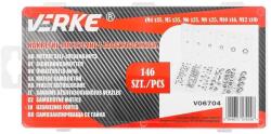 VERKE önzáró csavaranya készlet M4-M12 146 db (V06704) (V06704)