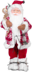 MagicHome MagicHome karácsonyi dekoráció, álló Mikulás, piros, 46 cm