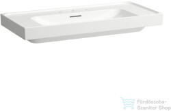 Laufen MEDA 100x46 cm-es fali mosdó jobb és bal oldali pulttal, 3 csaplyukkal, LCC bevonattal, fehér H8101194001081 (H8101194001081)