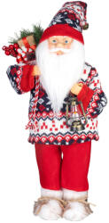 MagicHome MagicHome karácsonyi dekoráció, Mikulás, pulóverrel, 45 cm