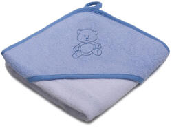  Stella fürdőlepedő hímzett 80x80cm kék-fehér maci - babycenter-online