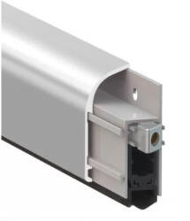  Automata küszöb - utólag az ajtó oldalára szerelhető - ezüst színben - 1230 mm hosszal - önzáró