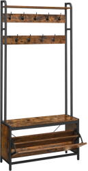  Előszobafal TAYLOR cipősszekrénnyel 180x85 cm, rusztikus barna