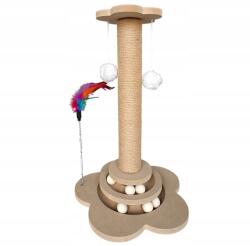  Készült macska kaparófa golyókkal LUNTRIS, magasság 43 cm