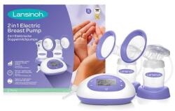 Lansinoh 2 az 1-ben Elektromos Dupla Mellszívó + Anyatejtároló Palack - 4 db