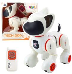 Interaktív Robotkutya Távirányító Fényhang Fehér Narancs- 23287