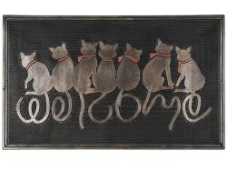 4home BO-MA Trading Ülő macskák kültéri lábtörlő, 45 x 75 cm